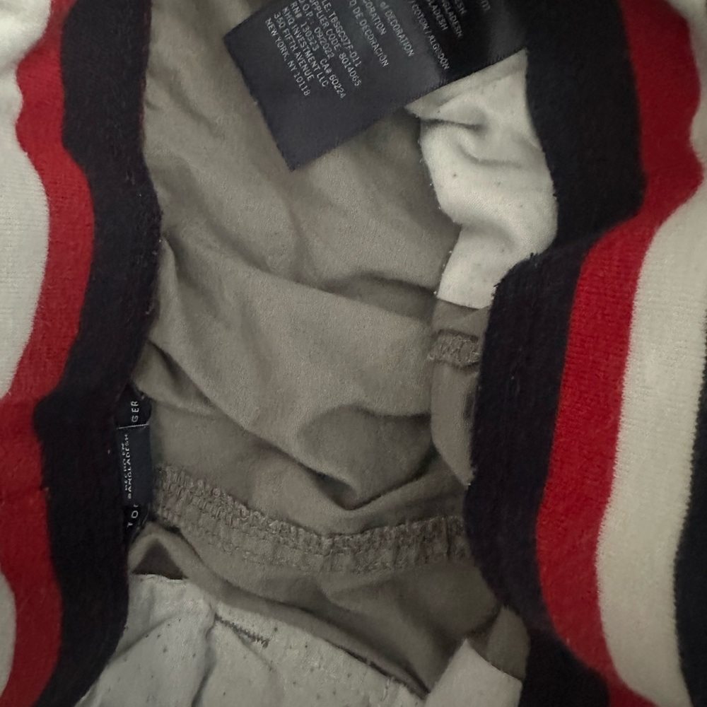 Striped Red and Black Garment